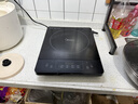 美的（Midea）加大面板电磁炉2200w大功率均匀加热 4D防水微晶面板 可选一套带锅全套炒菜锅火锅电池炉春节年货 【2200w火力 8档可调】350mm加大面板 实拍图