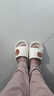 居家凉拖女小蘑菇凉拖鞋女家居拖鞋男居家鞋外穿一字拖沙滩鞋凉拖 白色 38-39 实拍图