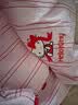 野兽派家居（tbh）三丽鸥Hello Kitty天丝棉家居睡裙四季可外穿长袖睡衣女 天丝棉长款家居裙 粉红条纹 S 实拍图