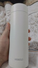 名创优品（MINISO）保温杯大容量女士高颜值316L不锈钢男款便携泡茶学生水杯子雪砂白 实拍图