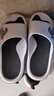 回力运动拖鞋男浴室内户外不易滑厚底凉拖鞋HL39391白黑色45-46码 实拍图