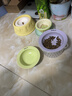 BD飞碟猫碗陶瓷釉下彩宠物饭碗吃粮喝水 磨砂绿色飞碟猫碗 实拍图