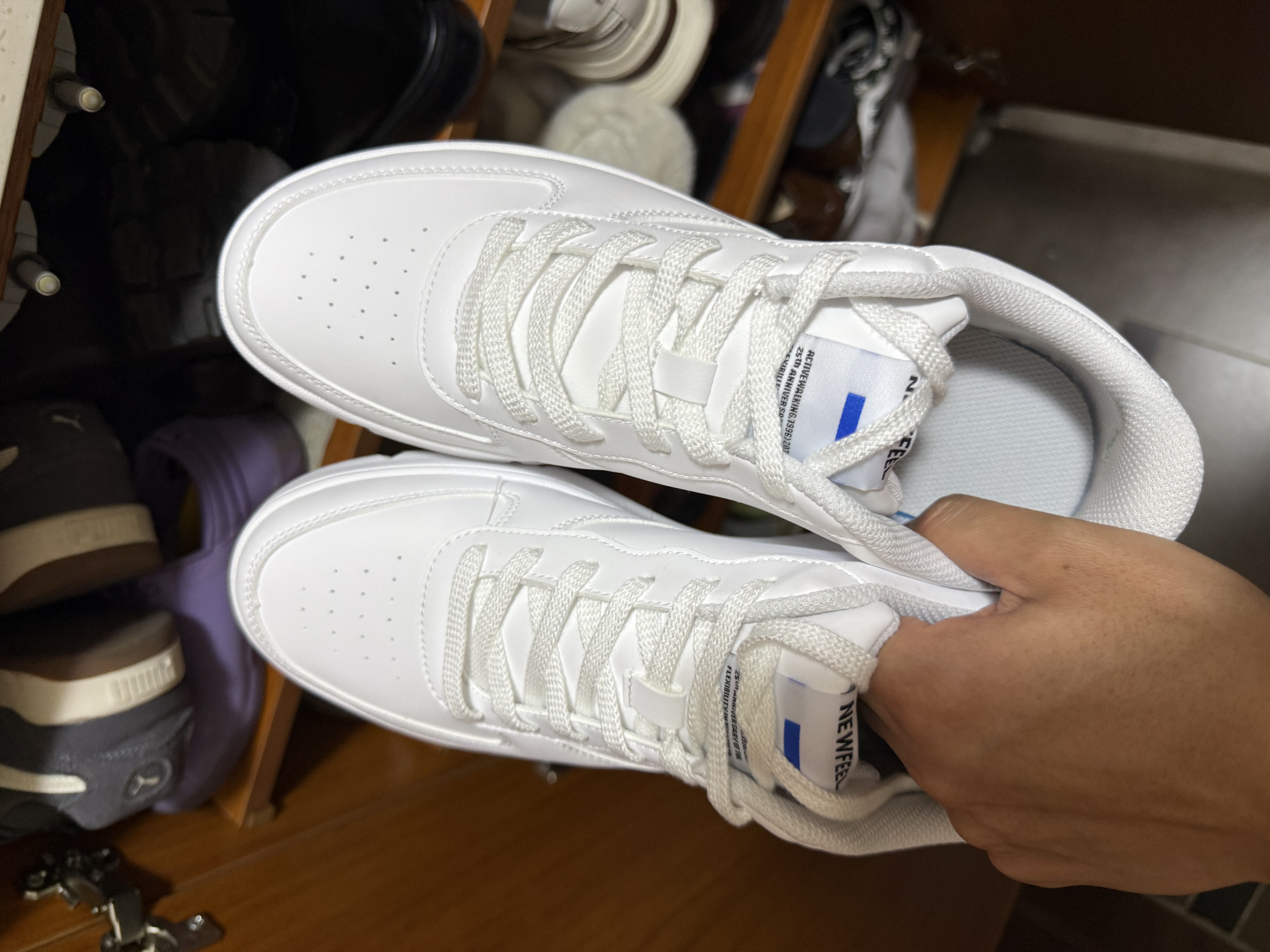 迪卡侬（DECATHLON）运动鞋男春夏透气经典低帮小白鞋男鞋板鞋休闲薄底鞋MSWC 雪白 42 实拍图