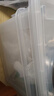禧天龙塑料衣物收纳箱玩具整理箱车载储物箱55L 透明 3个装 带轮 实拍图