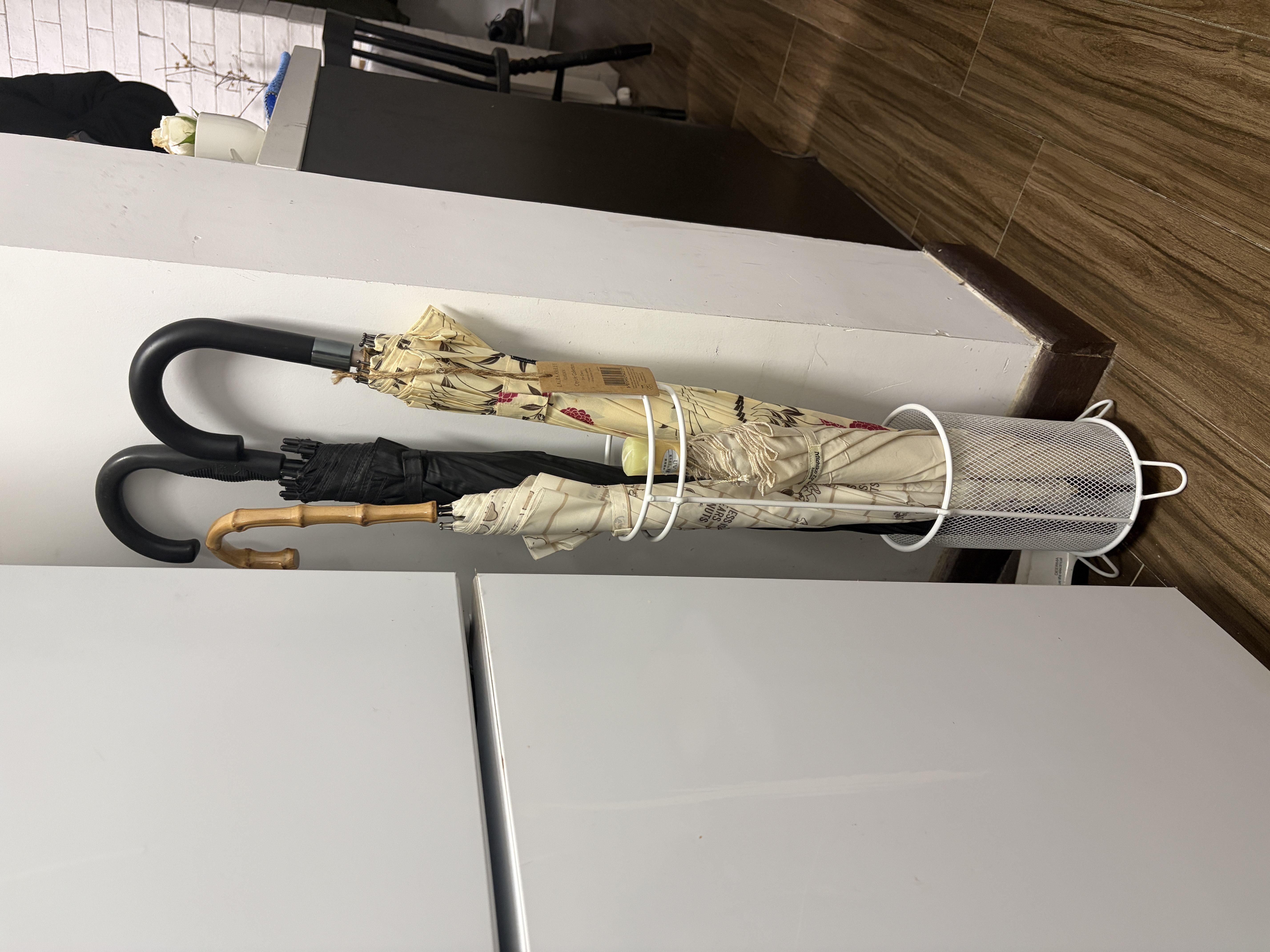 NITORI宜得利家居 收纳用品雨伞雨具收纳 伞架 MS001 白色 实拍图