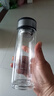 【京东物流配送】高硼硅双层玻璃杯大容量泡茶杯水杯子茶水分离杯 【双层加厚】茶杯350ml1只 实拍图