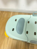 世纪宝贝（babyhood）儿童洗头躺椅 折叠宝宝洗澡神器可坐躺家用洗发床PVC软垫 清新绿 实拍图