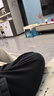 万向轮小凳子家用滑轮矮凳子移动带轮板凳网红小圆凳沙发凳小椅子 黑色面包款【超强承重】 实拍图