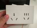 公牛（BULL）16a大功率一转二/16a转10a一转多插座扩展器/转换插头 适用空调热水器 2位分控晨雾白GN-Z9323D 实拍图