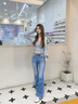 Levi's李维斯冰酷系列26年春夏新款女士美式凉感防晒726高腰牛仔喇叭裤 浅蓝色 26 (32) 实拍图