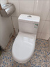 柯鲸 家用马桶坐便器大冲力超漩虹吸式静音连体座便器小户型抽水马桶 经济款  （400坑距）直冲式+大冲力 实拍图