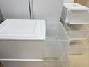 爱丽思（IRIS）【买3免1】爱丽思收纳箱整理箱塑料抽屉式收纳箱储物箱衣服收纳盒 爆*59L BC-500D 白色 实拍图