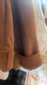 茵曼（INMAN）复古麂皮绒休闲外套2026春季新款女装高级宽松长袖小个子夹克上衣 咖啡色 XL 实拍图