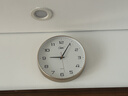 康巴丝（Compas）挂钟客厅静音石英钟表挂墙时钟挂表新款简约时钟 金色 26cm 实拍图