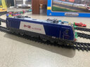 赟娅合金电动遥控电力机车和谐HXD3CD仿真模型小火车轨道套装生日礼物 蓝头+客运充电套装开门带灯 实拍图