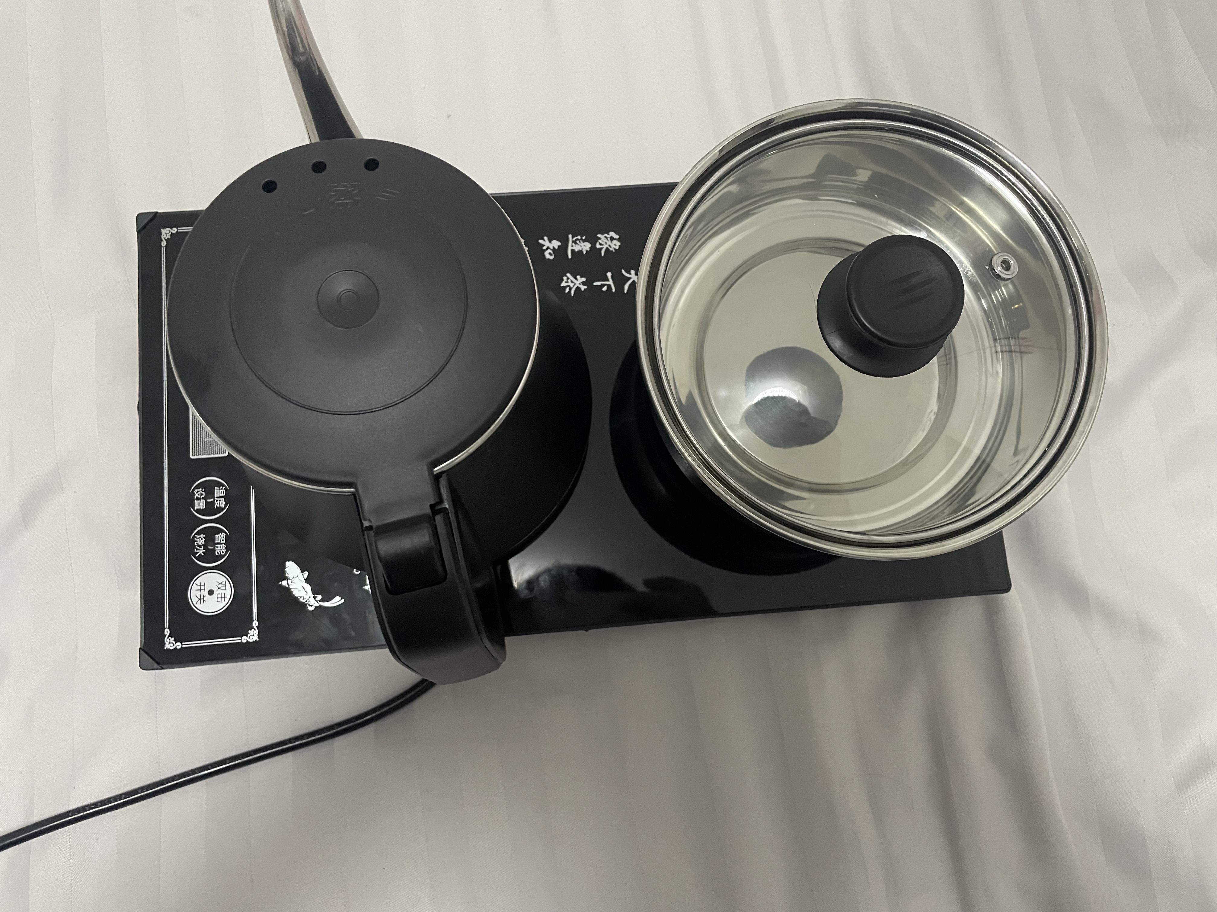 木马人移动茶桌家用小茶台客厅泡茶车茶几茶具套装自动烧水壶一体茶水柜 【乌金石面板】茶色-80长单抽单门+防烫全自动电器 实拍图