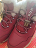 足力健老人鞋雪地靴加厚棉鞋羊毛鞋2296303D 女/雅致红 38 实拍图