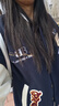 BJHG不计后果新年红色棒球服男款春季潮牌呢子外套美式复古夹克上衣女 藏青色 M 实拍图