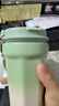 卡罗特保温杯陶瓷覆层内胆咖啡杯随行吸管水杯女不锈钢保冷杯子男400ml 实拍图