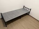 初学者 折叠床单人床家用午休床简易便携租房午睡铁床办公室硬板行军床 灰纹75cm宽 磨砂黑-加厚钢架 实拍图