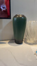 景德镇陶瓷花瓶摆件客厅插花落地高级感种花盆大复古陶罐水养中式 绿森林高号【暗绿色】可水培 实拍图