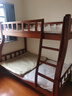 美念胡桃木儿童上下床实木高低床双层床上下铺床两层木床子母床 胡桃色【爬梯款】床+床垫 上铺宽100cm下铺宽120cm 实拍图
