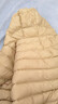 迷你巴拉（minibala）【迷你小蛋仔】婴儿羽绒服三防连体羽绒服男女童宝宝连体衣 蜜糖黄31214 【白鸭绒-1000+清洁度】 90 CM 1-2岁 实拍图