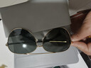 帕森（PARZIN）偏光太阳镜型男眼镜双梁经典蛤蟆镜驾驶墨镜PZ8131A黑框黑灰片 实拍图