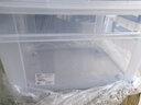 禧天龙塑料衣物收纳箱玩具整理箱车载储物箱55L 透明 3个装 带轮 实拍图