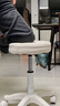 卓博凳子吧台椅升降椅美容凳滑轮凳转椅圆凳椅子BT33米白 实拍图