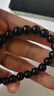 金石灵天然黑曜石手串男女款水晶手链海蓝宝五行补水佛珠转运珠生日礼物 黑曜石手链8毫米 实拍图