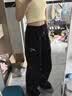 回力（Warrior）工装长裤女2026夏季新款潮流宽松高腰显瘦阔腿裤休闲双褶伞兵裤子 实拍图