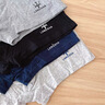浪莎男士内裤男纯棉7A抗菌含桑蚕丝裆抑菌平角四角内裤男生短裤裤衩 实拍图