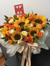 冉子花坊鲜花速递同城配送向日葵混搭抱抱桶玫瑰送爱人女友生日礼物真鲜花 抱抱桶混搭 实拍图