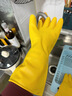 【百万家庭首选】加厚洗碗乳胶皮手套防水耐磨厨房家务用清洁劳保 90%用户首选【M码】掌宽8-9cm 囤货款【10双】全年无忧/均价低至1.9每双 实拍图