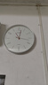 康巴丝（Compas）挂钟客厅 简约客厅石英钟表挂墙卧室时钟挂表 银边红针新年礼物 实拍图