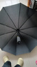 TCAI长柄商务男礼品伞定做雨伞定制logo广告伞印字图案标志 长柄10骨碰击布黑色 实拍图