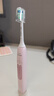 飞利浦（PHILIPS）声波电动牙刷钻石3系 生日礼物 情侣送男生/女友 微泡水流 HX5171/04淡粉色 实拍图