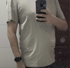 京东京造【已售300w件】男士t恤短袖男女同款衣服男装春夏打底衫 浅灰2XL 实拍图