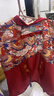 依生象宝儿童围兜 宝宝夏季吃饭罩衣幼儿园男女透气防水防脏衣服 100红 实拍图