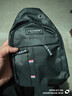 男士胸包户外运动小挎包休闲时尚牛津布单肩斜挎包男包胸前小背包 黑色BJ506-1 实拍图