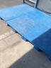 乐企平板塑料托盘叉车铲板重型防潮垫板物流仓库卡板地台地堆塑胶栈板 100x60x14cm蓝色平板九脚 全新料加厚款 实拍图