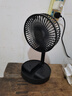电风扇伸缩折叠小风扇宿舍家用静音充电型办公台式USB桌面宿舍大风力夏台面落地两用折叠电风扇 颜色随机 直插款无档位开关1个装 实拍图