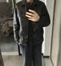 杰克·琼斯（JACK&JONES）26年男装秋季外套男款商务休闲夹克男士纯色新款多口袋外套上衣 E40黑色 S （170） 实拍图
