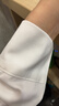 【轻奢缎面衬衣】2026新款女士洋气衬衫法式醋酸高级感上衣 白色 暗扣（醋酸纺缎面） 长袖 L 建议【111-120】斤 实拍图