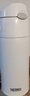 膳魔师（THERMOS）400ml保温杯吸管杯不锈钢男女士保冷水杯子TCMI-400S WH 实拍图