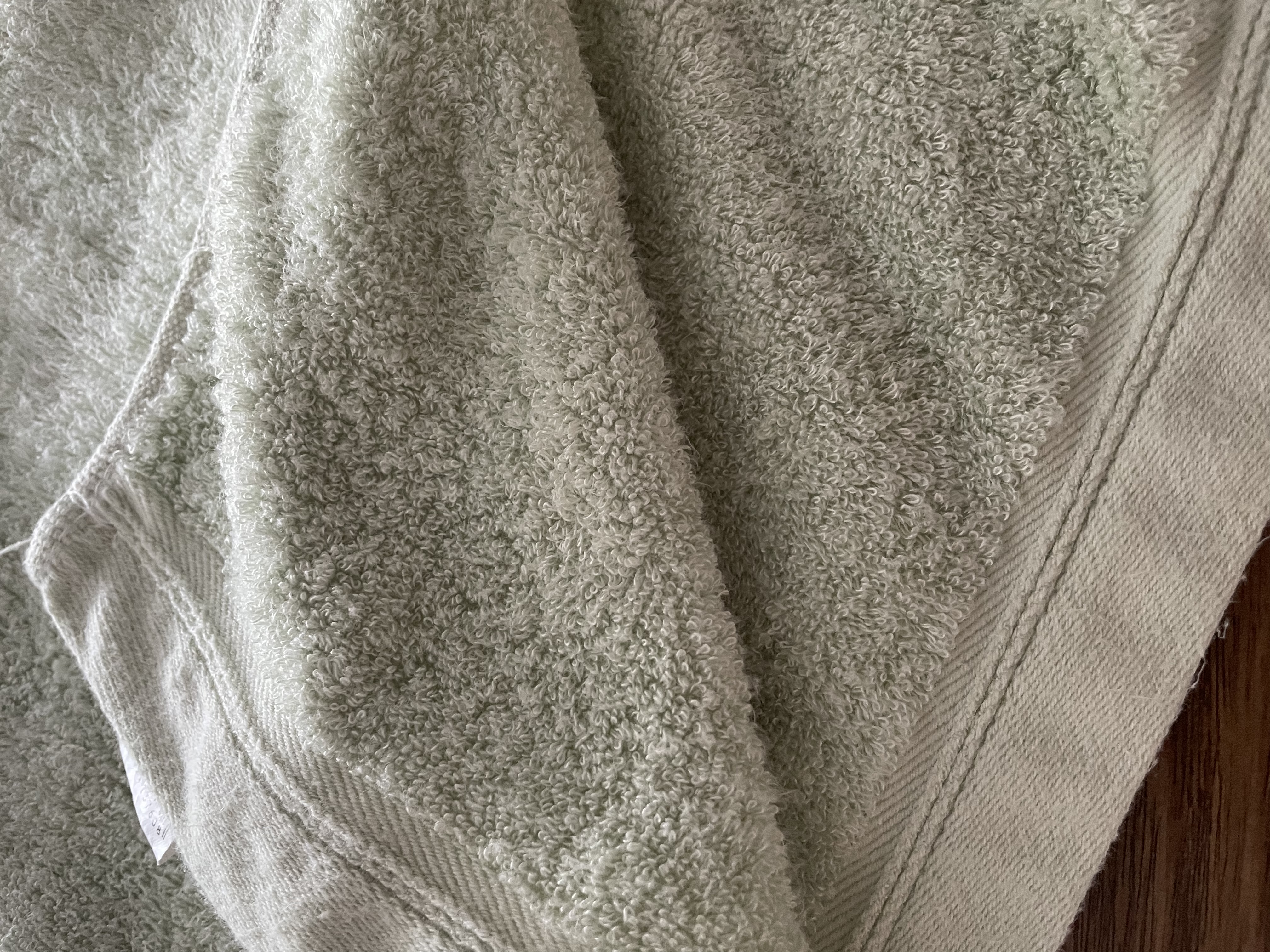 竹一百160g加厚竹纤维抗菌大毛巾 吸水不掉毛加大成人毛巾35*76cm 绿色 实拍图