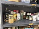 摩基厨房置物架落地置物柜收纳用具餐边橱柜微波炉多功能储物碗柜子 三层长50宽35高80【高级灰】 实拍图