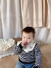 beedoll婴儿口水巾纯棉防水纱布围嘴宝宝防吐奶围兜幼围脖六层3条装 B组 实拍图