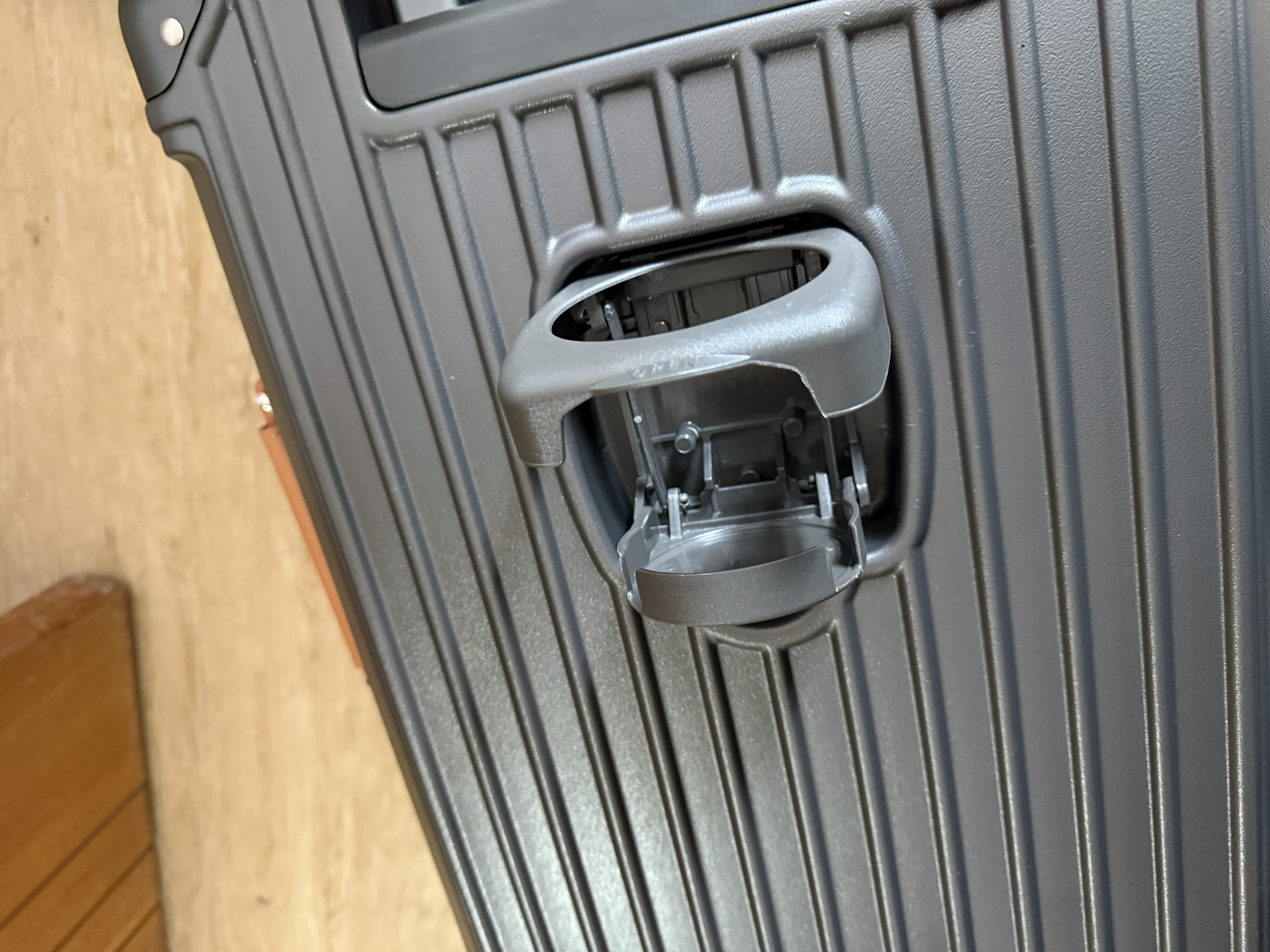 DULA行李箱高颜值多功能带杯架USB拉杆箱旅行箱密码箱子飒灰棕20英寸 实拍图